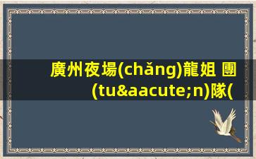廣州夜場(chǎng)龍姐 團(tuán)隊(duì)強(qiáng) 客源 班 二多